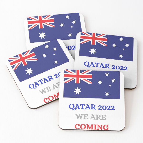 Item preview, Funny Australia 2022 Quote Qatar we are coming Sticker. designed and sold by Lachkarstore.