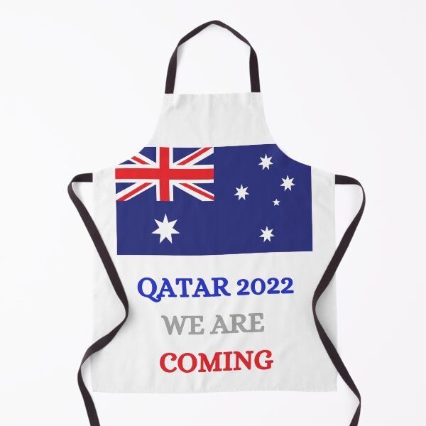 Artikelvorschau, Lustiges Australien 2022 Zitat Katar, wir kommen Aufkleber. entworfen und verkauft von Lachkarstore.