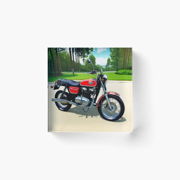 Item preview, Vintage Motorcycle Art designed and sold by BAYFAIRE.