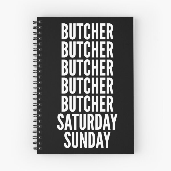 Item preview, Butcher saturday and sunday for Butchers designed and sold by SVPOD.