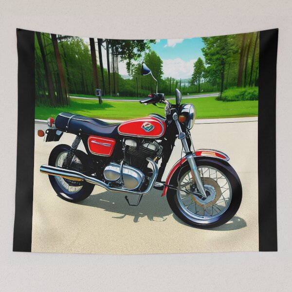 Item preview, Vintage Motorcycle Art designed and sold by BAYFAIRE.