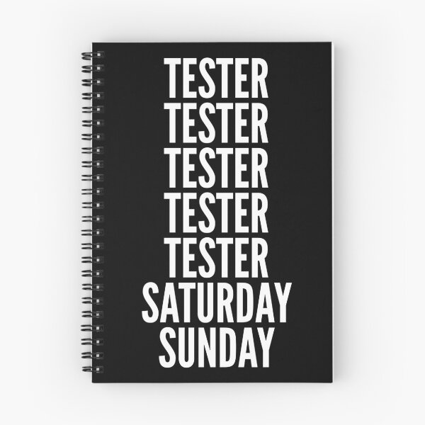 Item preview, Tester saturday and sunday for Testers designed and sold by SVPOD.