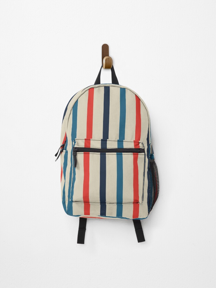Thumbnail 1 of 3, Backpack, Retro Colors Stripes Pattern designed and sold by MakeitMelo.