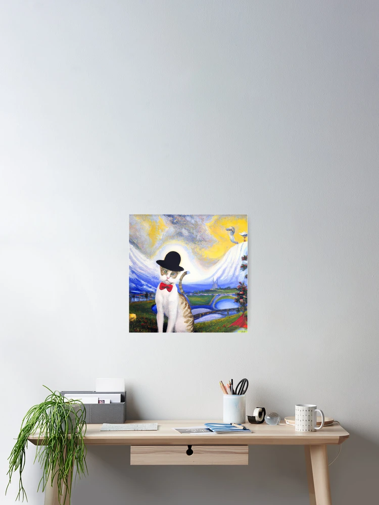 Thumbnail 2 of 3, Poster, Cat designed and sold by elevatedPrints.