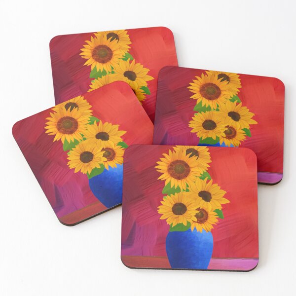 Item preview, Sunflowers with Red Rain (10) designed and sold by Lone Quixote.