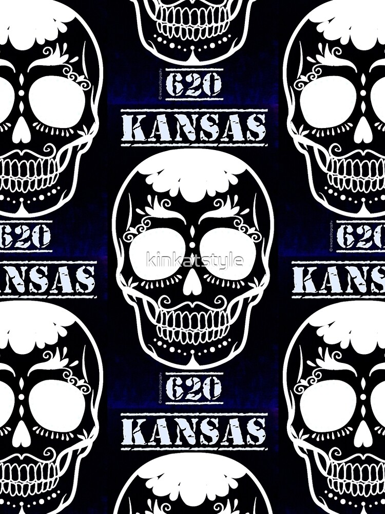 Thumbnail 4 of 4, A-Line Dress, Kansas 620 Black & Blue designed and sold by kinkatstyle.