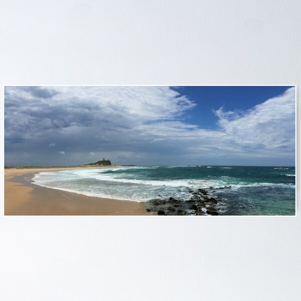 Item preview, Nobby's Beach and Lighthouse, Newcastle, NSW Australia designed and sold by GeorgeOne.
