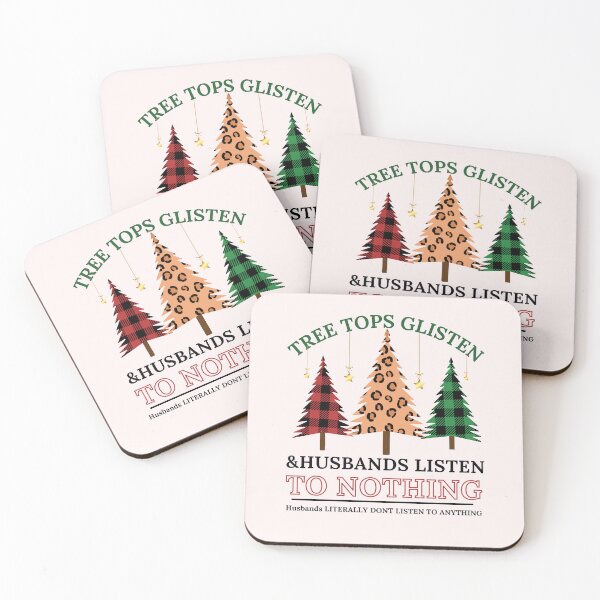 Item preview, Tree Tops Glisten and Husbands Listen to Nothing Shirt, Mom Christmas, Funny Christmas Shirt, Family Christmas Tshirt, Teacher Christmas designed and sold by Morja2015.