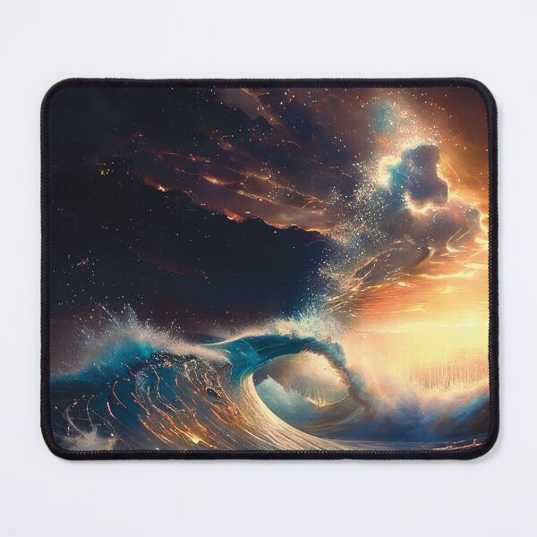 Item preview, Cosmic Sunrise - Square - Art Print designed and sold by RunJumpJump.