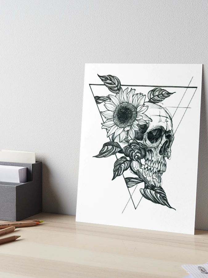 Sunflower skull