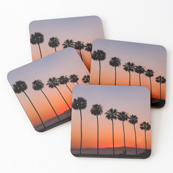 Item preview, Huntington Beach, California, Ocean Palm Tree Sunset designed and sold by newburyboutique.