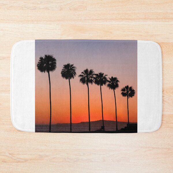 Item preview, Huntington Beach, California, Ocean Palm Tree Sunset designed and sold by newburyboutique.
