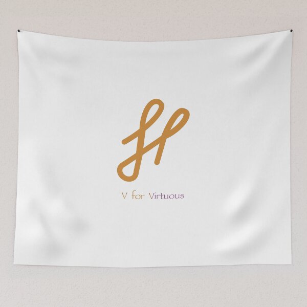 Item preview, V for Virtuous  designed and sold by Svetlana  Horvat.