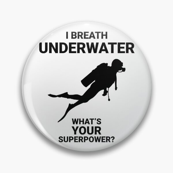 Item preview, I breath underwater - What's your superpower? - Scuba Diving - Black designed and sold by Gifts and more.