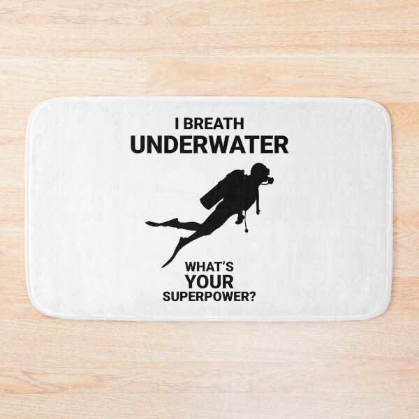 Item preview, I breath underwater - What's your superpower? - Scuba Diving - Black designed and sold by Gifts and more.