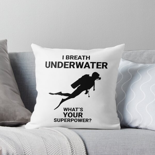 Item preview, I breath underwater - What's your superpower? - Scuba Diving - Black designed and sold by Gifts and more.