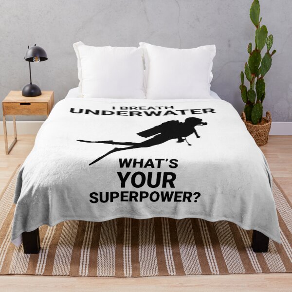 Item preview, I breath underwater - What's your superpower? - Scuba Diving - Black designed and sold by Gifts and more.