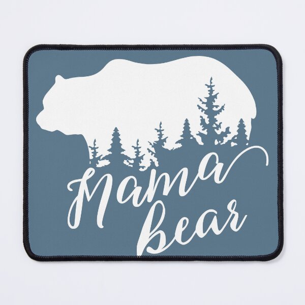 Item preview, Mama Bear Purple OR Blue Forest Mask designed and sold by 3bythelake.