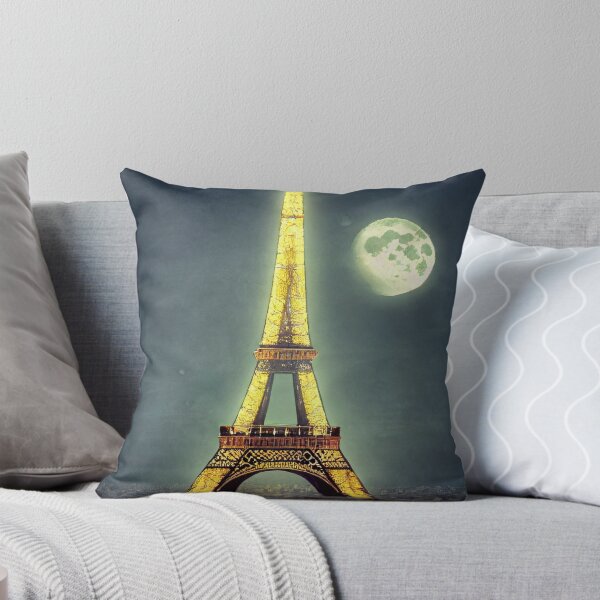 Item preview, Eiffel tower and the moon designed and sold by StellarAIdesign.