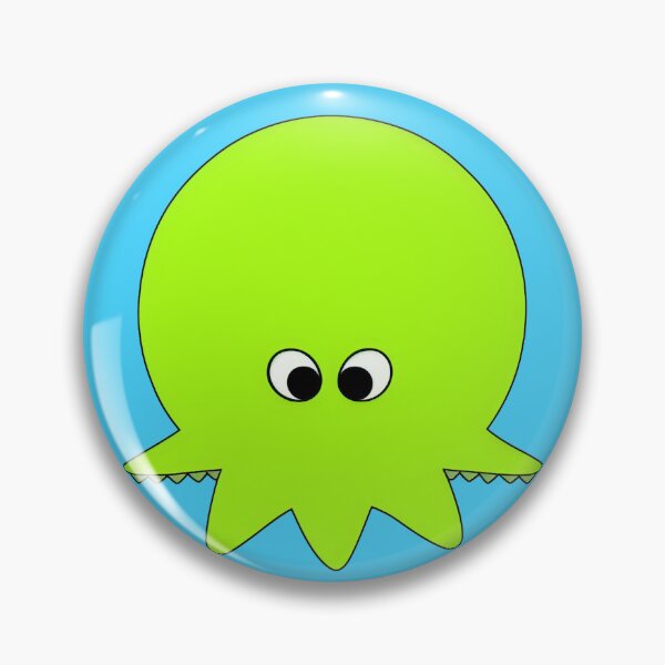 Item preview, Yellow cartoonish round octopus I designed and sold by BrachiaST.