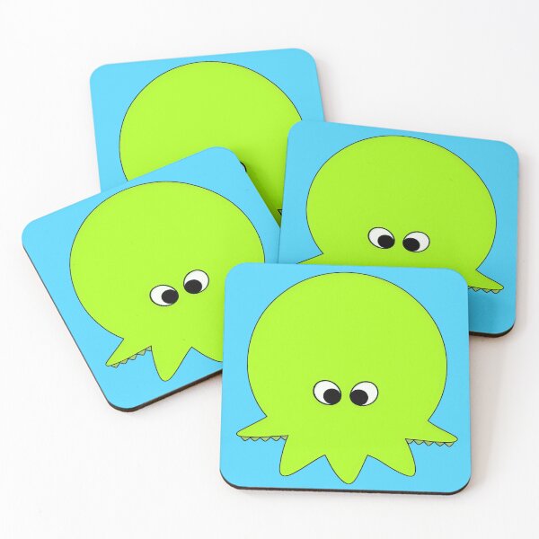 Item preview, Yellow cartoonish round octopus I designed and sold by BrachiaST.
