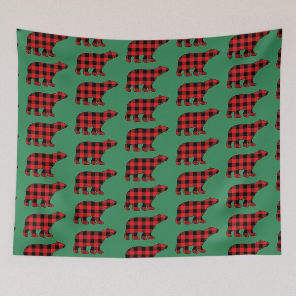 Item preview, Red Plaid Bear designed and sold by zibziby.