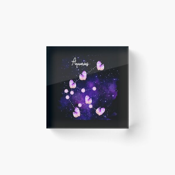 Item preview, Aquarius Constellation made up of Amethyst Crystals - Birthstones and Star Signs  designed and sold by Annalee Beer.