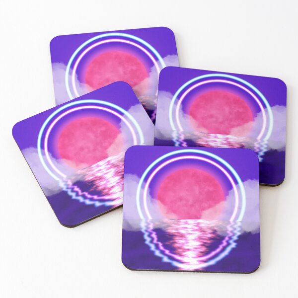 Item preview, Vaporwave Moon rise designed and sold by sspaced-outt.