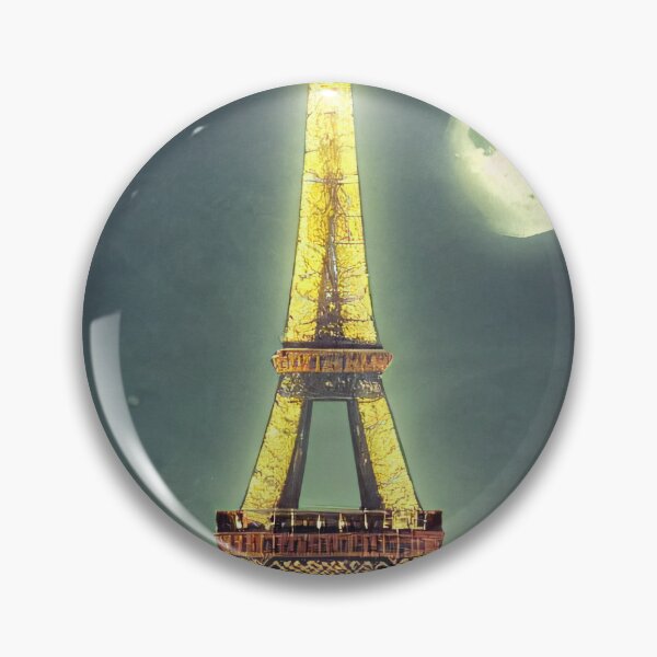 Item preview, Eiffel tower and the moon designed and sold by StellarAIdesign.