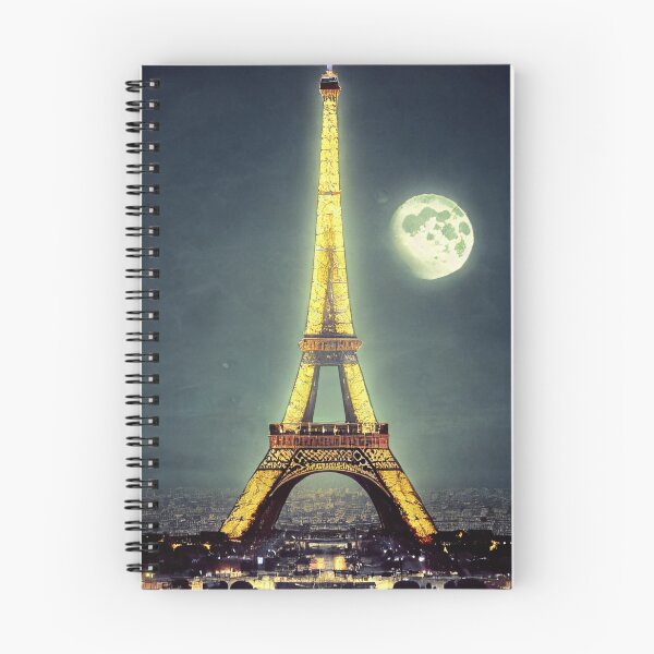 Item preview, Eiffel tower and the moon designed and sold by StellarAIdesign.