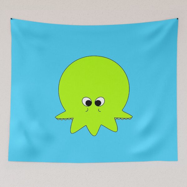 Item preview, Yellow cartoonish round octopus II designed and sold by BrachiaST.