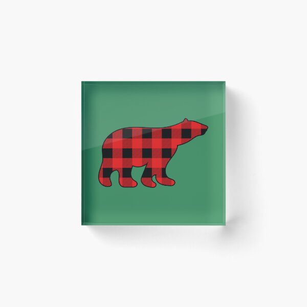 Item preview, Red Plaid Bear designed and sold by zibziby.