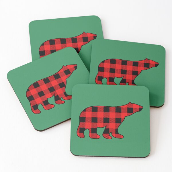 Item preview, Red Plaid Bear designed and sold by zibziby.