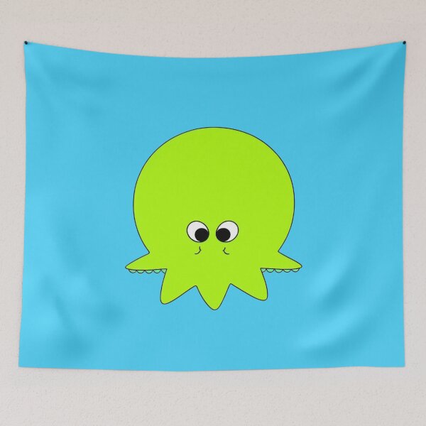 Item preview, Yellow cartoonish round octopus III designed and sold by BrachiaST.