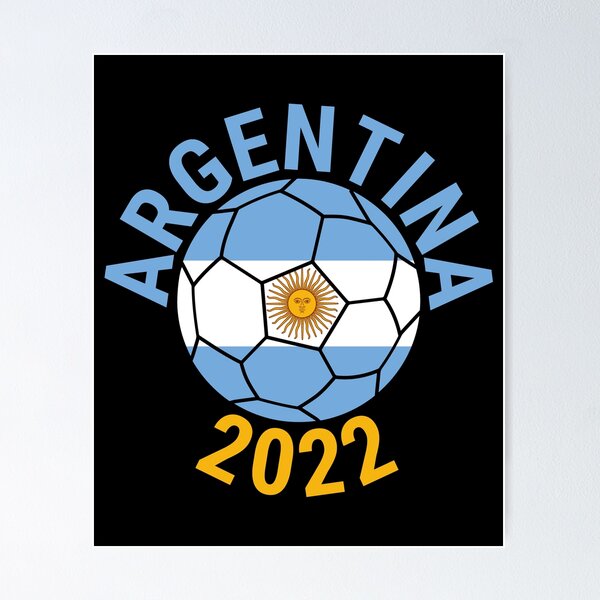 Argentina Football 2022 Fifa World Cup Champions Poster - Trends Bedding