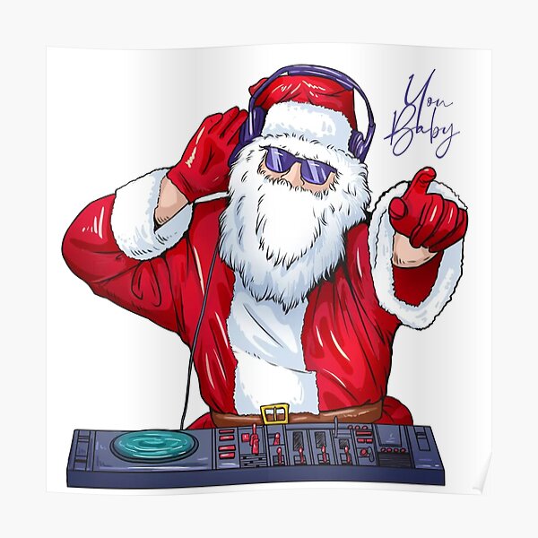 For Fans Boston Bruins Christmas Funny DJ Santa Ugly Christmas