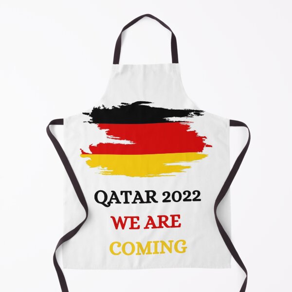 Artikelvorschau, Lustiges Deutschland 2022 Zitat Katar wir kommen Aufkleber. entworfen und verkauft von Lachkarstore.