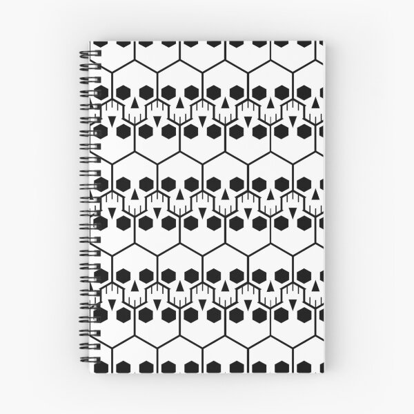 Item preview, Hexagonal skull repeat pattern  designed and sold by HETCH.