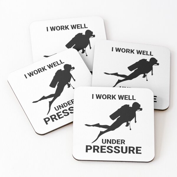 Item preview, I work well under pressure - Scuba Diving - Black designed and sold by Gifts and more.