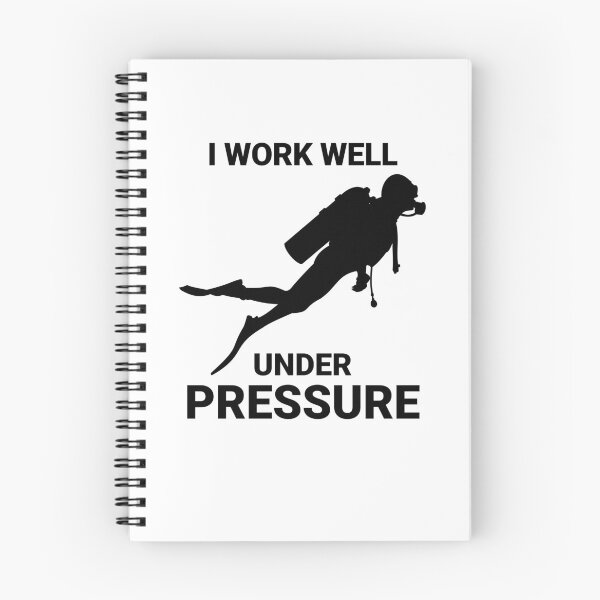 Item preview, I work well under pressure - Scuba Diving - Black designed and sold by Gifts and more.