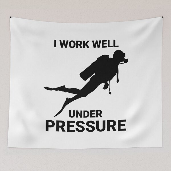 Item preview, I work well under pressure - Scuba Diving - Black designed and sold by Gifts and more.