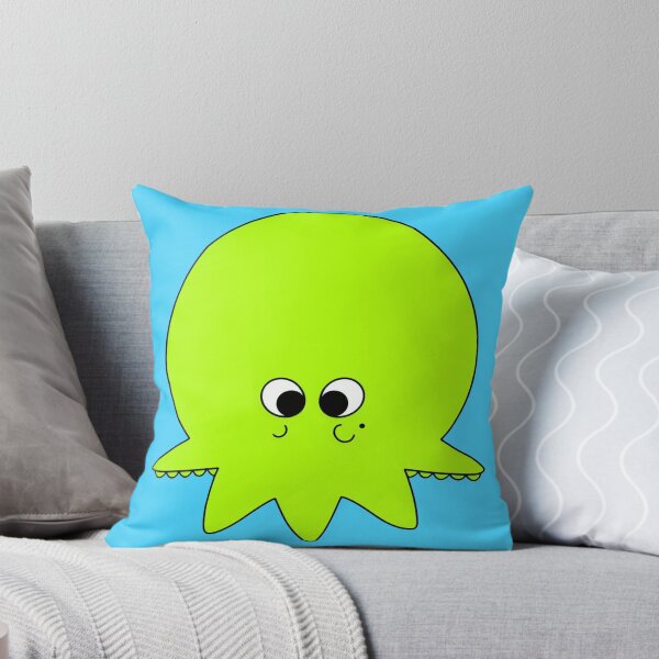 Item preview, Yellow cartoonish round octopus V designed and sold by BrachiaST.