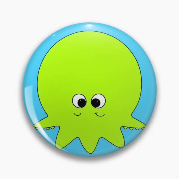 Item preview, Yellow cartoonish round octopus VI designed and sold by BrachiaST.