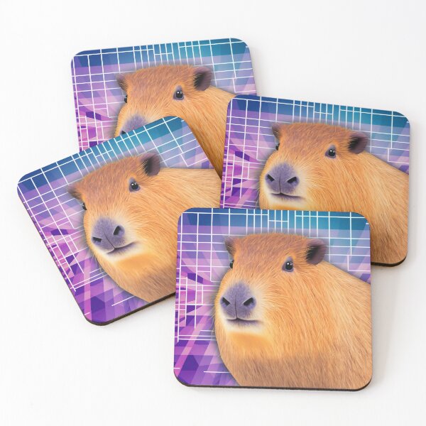 Aperçu de l'œuvre Drôle Capybara Meme Techno Style créée et vendue par CapybaraCentral.