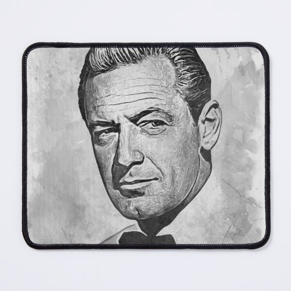 Item preview, William Holden Art - watercolor bw - D36 designed and sold by DecoVintage.
