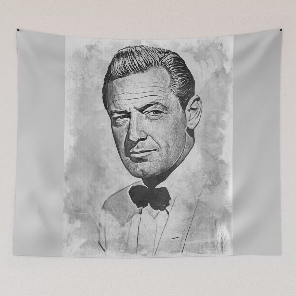 Item preview, William Holden Art - watercolor bw - D36 designed and sold by DecoVintage.