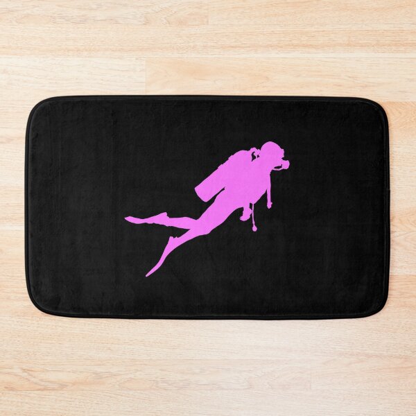 Item preview, Scuba Diver Silhouette - Pink designed and sold by Gifts and more.
