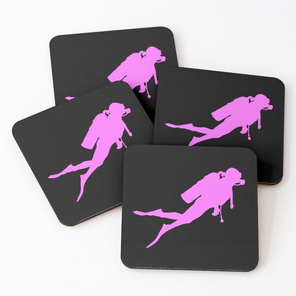 Item preview, Scuba Diver Silhouette - Pink designed and sold by Gifts and more.