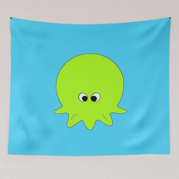 Item preview, Yellow cartoonish round octopus VIII designed and sold by BrachiaST.