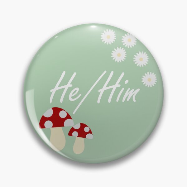 Item preview, Cottagecore Pronouns He/Him designed and sold by MidnightArt0.